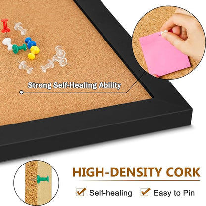 DOLLAR BOSS Cork Board for Wall 36" x 24" Bulletin Board for Wall - Image 2
