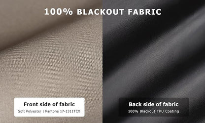 LazBlinds 100% Blackout Roller Shades, No Tools No Drill Cordless Blinds - Image 2
