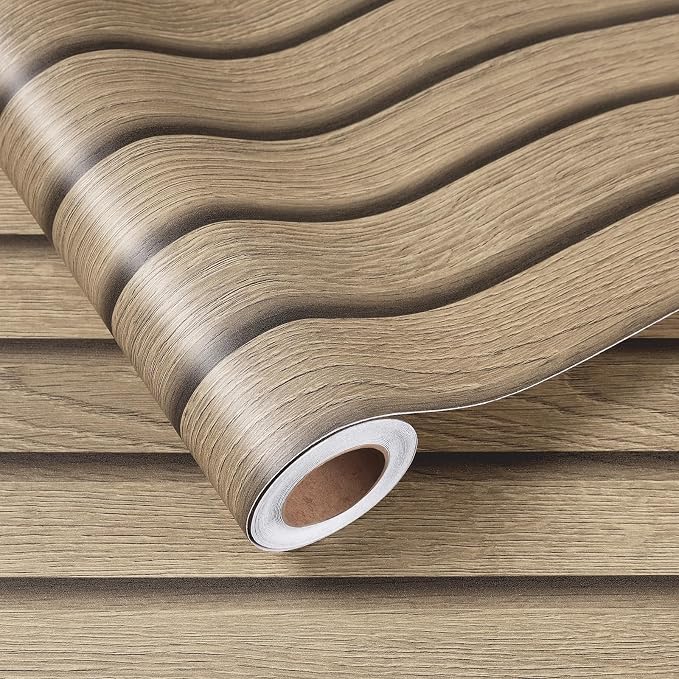30"x160" Wood Slats Wallpaper for Bedroom Accent Walls Natural Wood Contact - Image 7