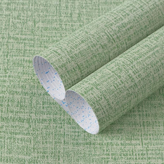 Guvana Grasscloth Peel and Stick Wallpaper Green Textured Contact Paper Modern by Guvana
