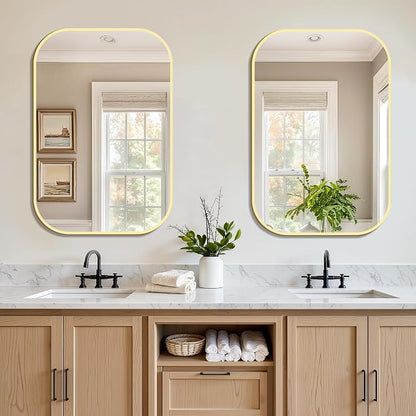 FICTOR Bathroom Vanity Mirror for Wall, 2 Pack 24" x 36" Rectangle Bathroom - Image 3