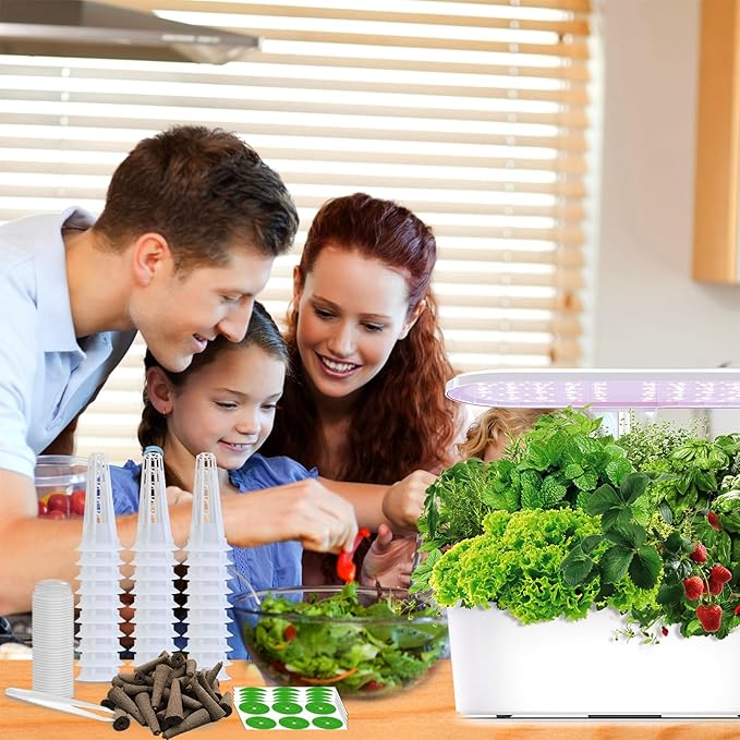 161PCS Hydroponic Pod Kit for Aerogarden and All Brands Growing System, Grow Anything Kit with 40 Grow Sponges, 40 Grow Baskets, 40 Grow Domes, 40 Pod Labels, 1 Tweezer, Herb Garden Planter Indoor Kit