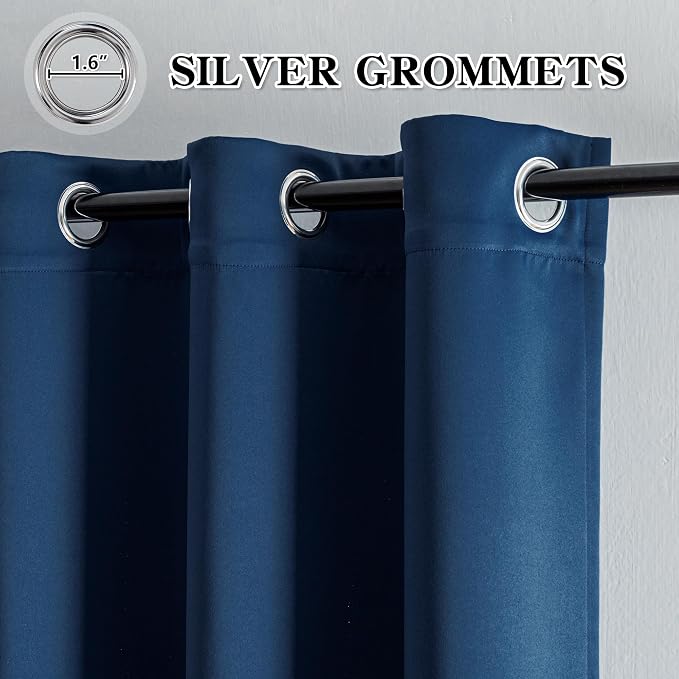 IGEMAEVE Blackout Doorway Curtains 96 Inch Length, Closet Curtain - Image 2