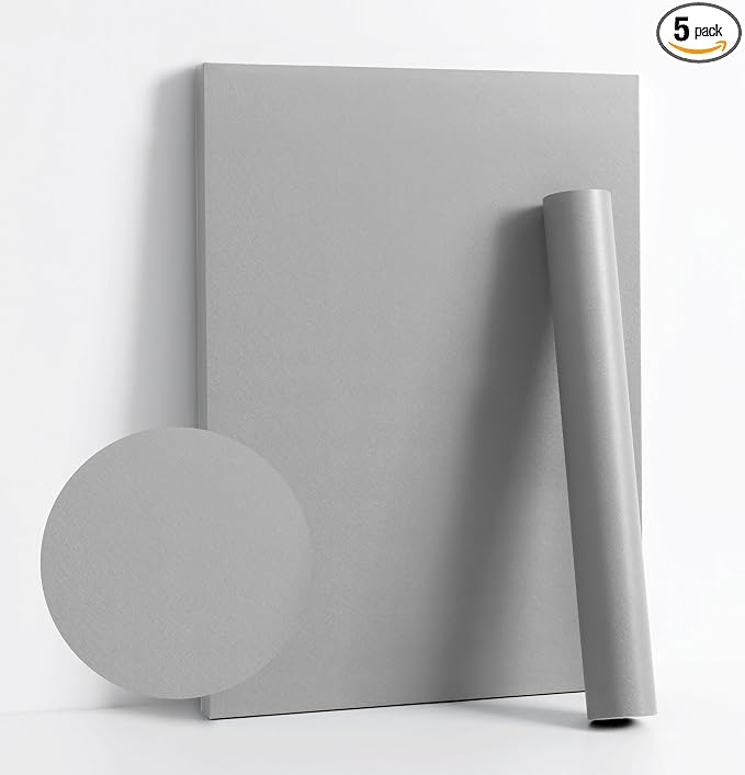 Dimoon 78.7''x17.7'' Grey Peel and Stick Wallpaper Contact Paper Modern Self by DIYYOURMOON