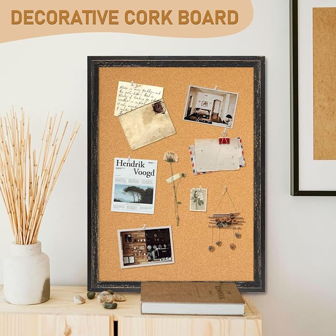 DOLLAR BOSS Cork Board for Office 24 X 18 Inches Cork Boards for Walls Bulletin - Image 6