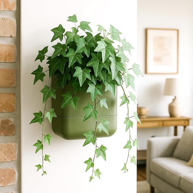 Phoenix Vine 6.5 Inch Wall Mounted Self-Watering Planter Pot - Image 7