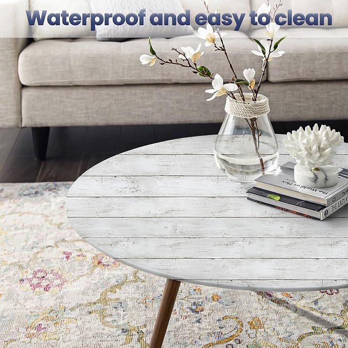 Decoroom Shiplap Peel and Stick Wallpaper 17.71" X 118" - Image 4