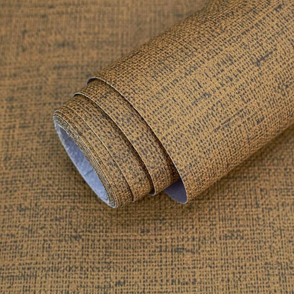 Brown Grasscloth Peel and Stick Wallpaper Textured Contact Paper by MANONIRIA
