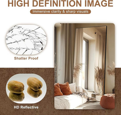 Delma Full Length Standing Mirror, Large Floor Mirror - Image 5