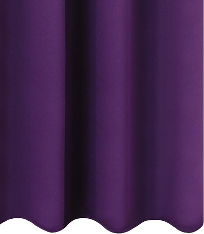 LEMOMO Blackout Curtains 52 x 63 inch/Purple Curtains Set of 2 Panels/Thermal - Image 9