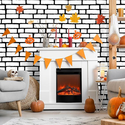 Chuangdi 2pcs 4.5 x 9 Feet Brick Wallpaper Peel and Stick Backdrop Tablecloth - Image 5