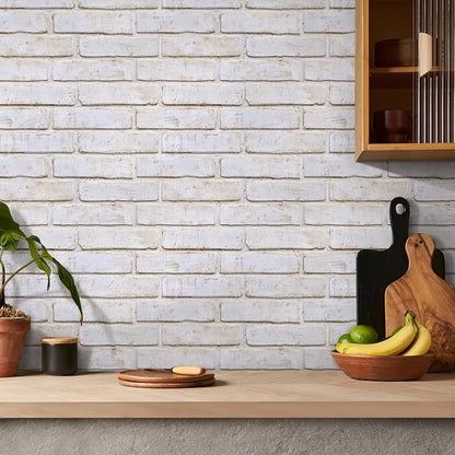 Commomy 3D Peel and Stick Brick, Ultralight Thin PVC Faux Brick Wall Panels - Image 3