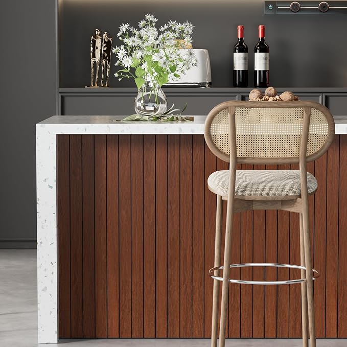 Arthome Peel and Stick Slat Wall Panels 15.7 "x400, Self-Adhesive PVC Wood - Image 5