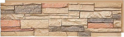 Faux Stone Wall Panels 1-Pack PU Stone Veneer Siding, Mortarless Faux Rock - Image 3