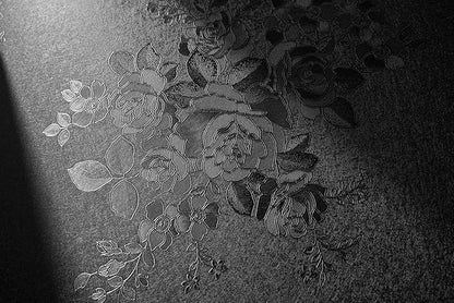 Black Peel and Stick Wallpaper Floral Black Wallpaper 17.7inch x 393.7inch by lenify