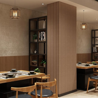 Peel and Stick PVC Slat Wall Panels, Wood Grain Self-Adhesive Soundproof - Image 3