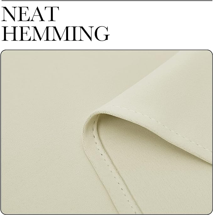 NICETOWN Beige Room Darkening Curtains 108" Long - Image 7