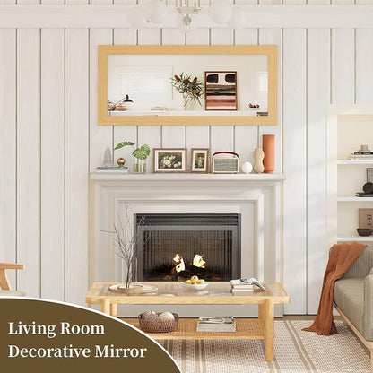 Syndra Modern Full Length Mirror Wood Frame, 65x24'' Large Floor Mirror - Image 7