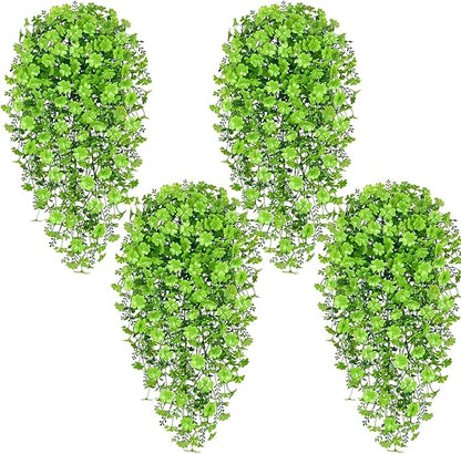 Waipfaru Artificial Hanging Four-leaf clover, Faux Ivy Pothos Vines Greenery by Waipfaru