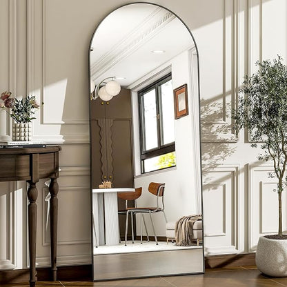 57" x 20" Arched Full Length Mirror by WISSMILESHOME