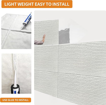 3D Faux Stone Wall Panels, Lightweight & Waterproof Accent Marble Flowing Stone - Image 4