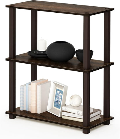 Furinno TURN-S-TUBE Storage Shelves, 3-Tier Book Shelf, Corner Shelf, Toolless by Furinno-FitsYourSpaceFitsYourBudget