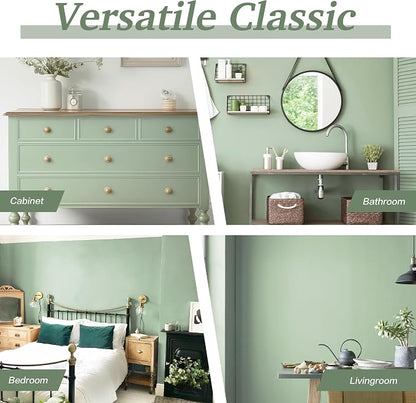 Dimoon 17.7''x118'' Peel and Stick Wallpaper Light Green Contact Paper - Image 5