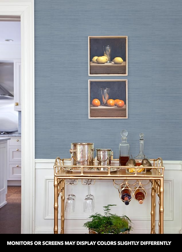 NuWallpaper x Society Social Classic Faux Grasscloth Peel and Stick Wallpaper - Image 3