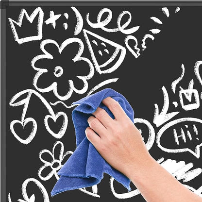 Lockways Magnetic Chalkboard 48 x 36 Inches, Aluminum Frame Large Blackboard - Image 5