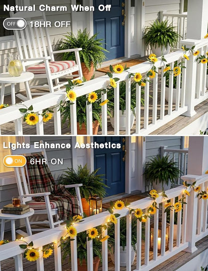 suddus Artificial Sunflower Garland - Image 6