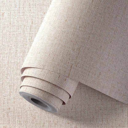 Beige Grasscloth Wallpaper Peel and Stick Textured Self Adhesive Stick on Linen - Image 2