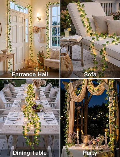 suddus Vines with Fairy Lights Battery & USB Powered Operated, 33ft 100 LED - Image 7