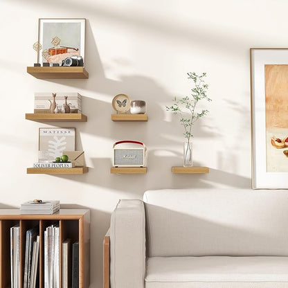 Square Floating Shelves for Wall 8"W x 8"D x 1.2"H, Small Engineered Wood Wall - Image 6