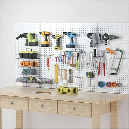 Peg Board, 16”×16”Large Heavy Duty Metal Pegboard Panels - Image 6