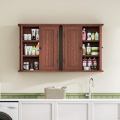ChooChoo Bathroom Wall Cabinet, Over The Toilet Space Saver Storage Cabinet - Image 6