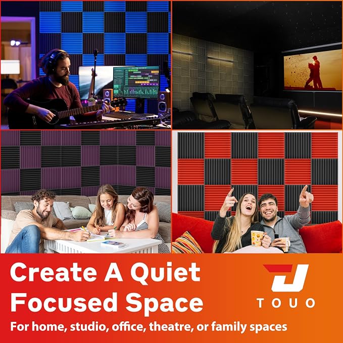 80 Pack Acoustic Panels – Sound Proof Foam Panels - Image 7