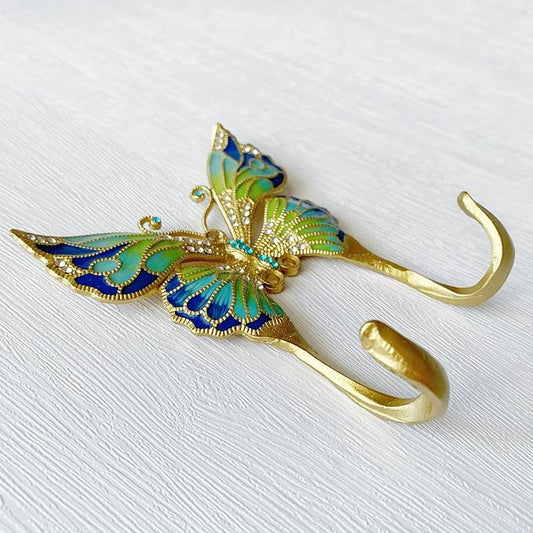 Vintage Butterfly Shaped Decorative Wall Hook Rack Hanger - Image 2