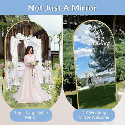 Oversized Floor Mirror Full Length 82"X44", Extra Large Arched Full Length - Image 6