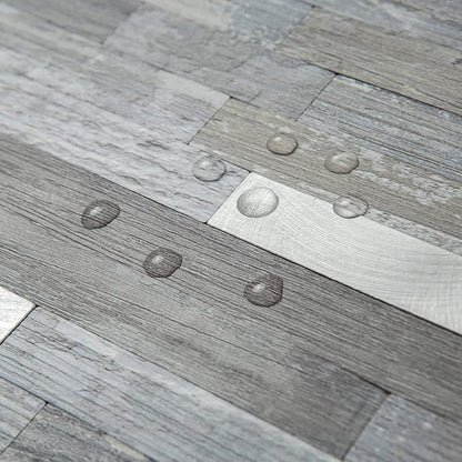 AULIGET 40 Sheets Peel and Stick Backsplash, Distressed Wood Look PVC Wall - Image 3