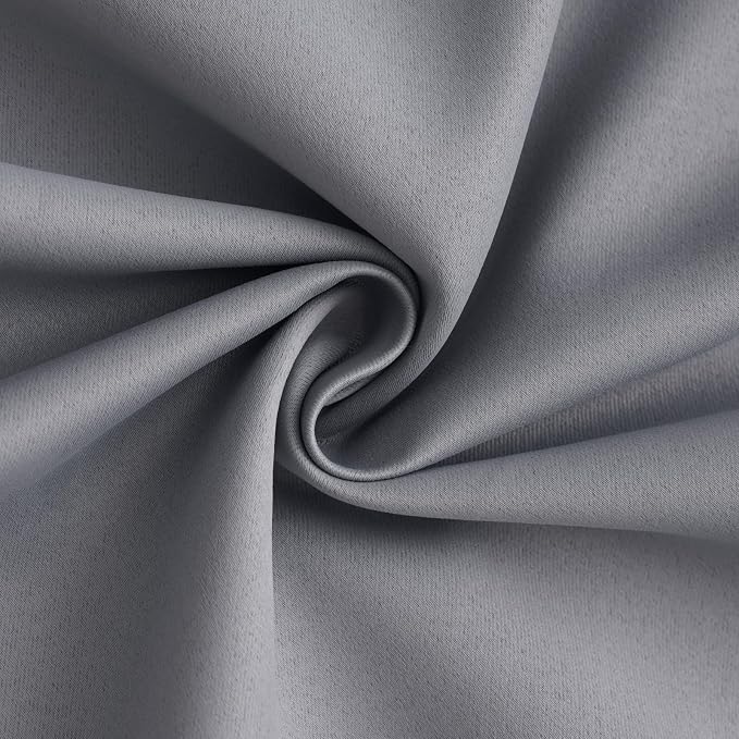 Yakamok 100% Blackout Curtain Panels 72 inches Cold and Light Blocking Drapes - Image 3