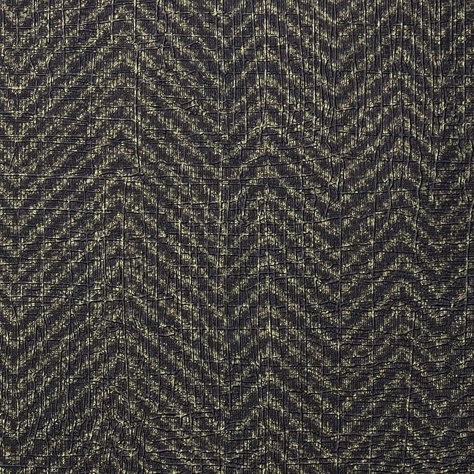 FunStick Black and Gold Geometric Wallpaper Peel and Stick Modern Faux - Image 3