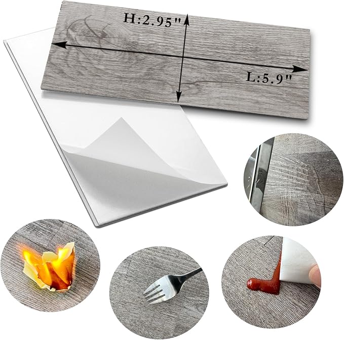 AULIGET 100 Piece Peel and Stick Backsplash PVC Tile, 3 Inch x 6 Inch Dover - Image 5