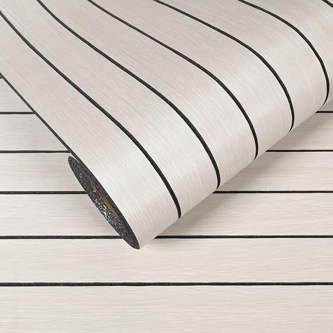 VEELIKE Wide White Oak Wood Slat Wall Panels Peel and Stick 3D Wood Panel by VEELIKE