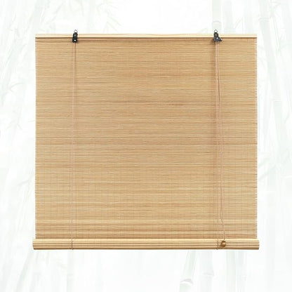 Glimer Bamboo Blinds for Interior Windows, Natural Roll Up Bamboo Shades for by Glimer