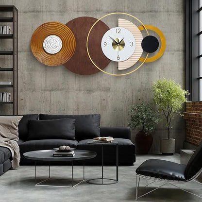 47.2x22.8 inch Large Mid Century Wall Clock - Image 4