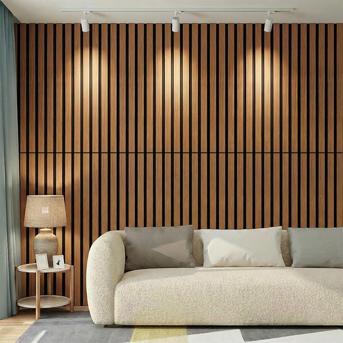 Wood Slat Acoustic Wall Panels-3D Fluted Sound Absorbing Panel - Image 7