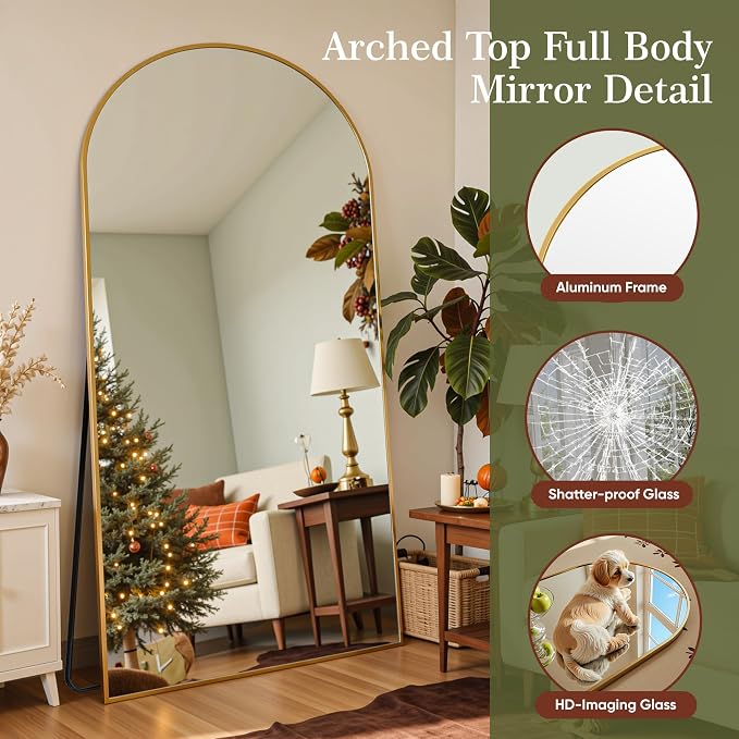 Full Length Mirror, Oversized Floor Mirrors, Leaning Free Standing Mirrors - Image 5