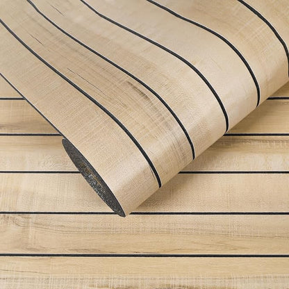 VEELIKE Sand Oak Wood Slat Wall Panels Peel and Stick Faux Wood Panels by VEELIKE