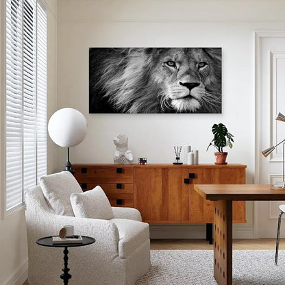 Baisuart D0198 Modern Giclee Canvas Prints Wall Art Stretched Artwork Black and - Image 9