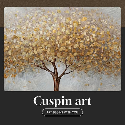 Gold Framed Tree of Life Wall Art, Large Modern Canvas Prints Paintings Artwork - Image 8
